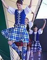 Image 24Highland dancing in traditional Gaelic dress with its tartan pattern (from Culture of the United Kingdom)