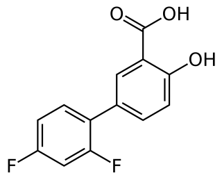 <span class="mw-page-title-main">Diflunisal</span> NSAID analgesic and anti-inflammatory drug