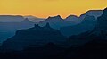 Sunset from Desert View, Angels Gate (lower left of center)