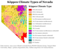 Image 9Köppen climate types of Nevada, using 1991-2020 climate normals. (from Nevada)