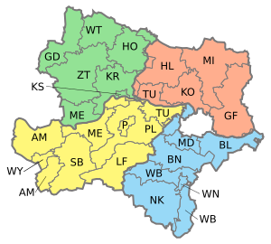 Districts de Basse-Autriche