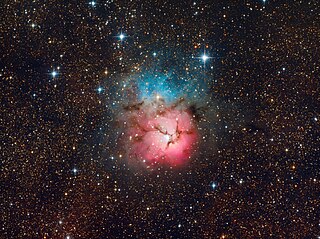 <span class="mw-page-title-main">Trifid Nebula</span> Emission nebula in the constellation Sagittarius