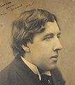 Oscar Wilde in 1882 (Foto: Napoleon Sarony) geboren op 16 oktober 1854