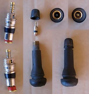 Schrader valve Motor vehicle and bicycle tube valve