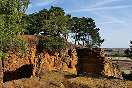 Auf dem Lehof-Felsen, Sandsteinfelsen nördlich von Quedlinburg