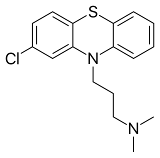 <span class="mw-page-title-main">Chlorpromazine</span> Antipsychotic medication