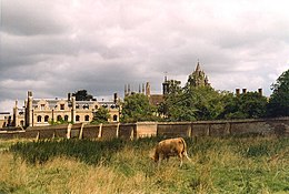 Peterhouse, view from Coe Fen Coe Fen, Cambridge.jpg