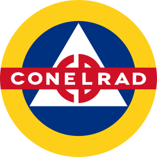 <span class="mw-page-title-main">CONELRAD</span> Former method of emergency broadcasting in the United States