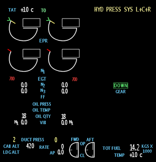 <span class="mw-page-title-main">Engine-indicating and crew-alerting system</span> Type of alert system on aircraft