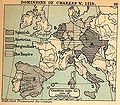 1519 - Le domaine espagnol en Europe sous Charles Quint.