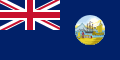 The Unofficial Red Ensign of Hong Kong in 1955 suggested creating a new SVG vector image directly based on this SVG vector image. All yours need to do is change the blue background color to the same red as the Union Flag in the upper left corner, and keep the other contents unchanged.