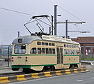 PCC-tram 1006, achterzijde.