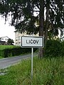 Ličov, cedule