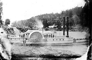 <i>Lot Whitcomb</i> (sidewheeler) First steam-powered craft built on the Willamette River in Oregon, United States