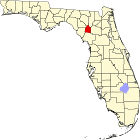 Localisation de Comté de Gilchrist(Gilchrist County)