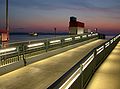 Autofähre bei Nacht car ferry by night