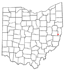 Location of Adena, Ohio