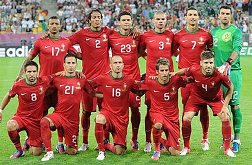 A Seleção en phase de poule face à l'Allemagne le 9 juin 2012.