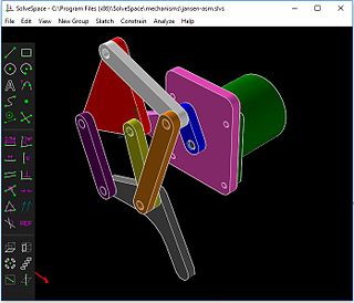 <span class="mw-page-title-main">SolveSpace</span> Open-source computer-aided design software