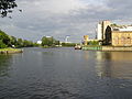 Mündung der Spree in die Havel in Berlin-Spandau