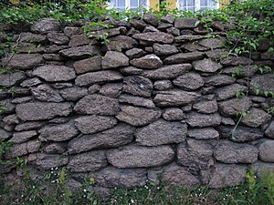 Stengærde af Svaneke-granit