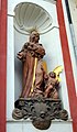 Statue of St. Monica on the façade of a former Augustinian church in Tábor, Czech Republic, c. 1700