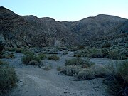 The view of Darwin Canyon from the trail head.