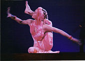 Contortionist performing with Cirque du Soleil