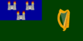 Flag of Dublin, two towers burning (variation)