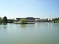 The main hall seen from the lake