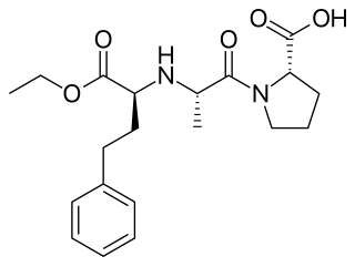 <span class="mw-page-title-main">Enalapril</span> ACE inhibitor medication