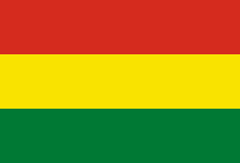 The flag of Bolivia