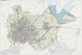 Kaart van Middelburg