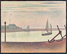 Georges Seurat, "La Manche Gravelines, õhtul" (1890)