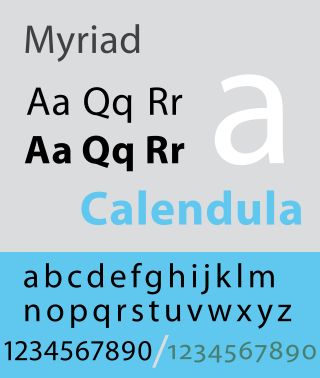 <span class="mw-page-title-main">Myriad (typeface)</span> Sans-serif typeface family