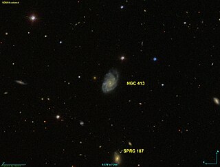 <span class="mw-page-title-main">NGC 413</span> Spiral galaxy in the constellation Cetus