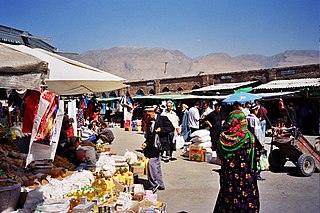 Panjakent City in Sughd Region, Tajikistan