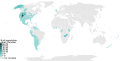 Percent of population identifying as "Other Christian" (not Catholic, Protestant, or Orthodox) in each country