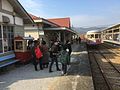 吉ヶ原駅に入るキハ702