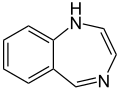 de: Struktur von 1H-Benzo-1,4- Diazepin; en: Structure of 1H-benzo-1,4-diazepine