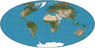 <span class="mw-page-title-main">Aitoff projection</span> Pseudoazimuthal compromise map projection