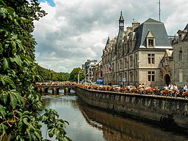 The Odet River in the centre of Quimper