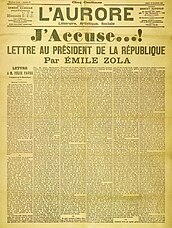 Émile Zolas Brief J'accuse (Ich klage an)