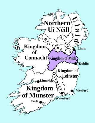 <span class="mw-page-title-main">Kingdom of Meath</span> Kingdom in east-central Ireland (1st–12th centuries)