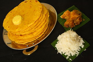 <span class="mw-page-title-main">Makki ki roti</span> North Indian cornmeal flatbread