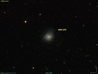 <span class="mw-page-title-main">NGC 479</span> Spiral galaxy in the constellation Pisces