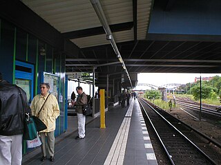 <span class="mw-page-title-main">Berlin Hermannstraße station</span> Railway station in Berlin, Germany