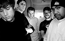 Publicity picture of Salem in 2003. From left to right: David Miller, Adam D'Zurilla, Thomas Rankine, Jeremy Robertson and Joseph Simmons. Salem 2003 1.jpg