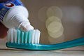 toothpaste contains anti-bacterial fluoride