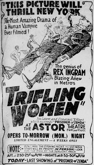 <i>Trifling Women</i> 1922 film by Rex Ingram